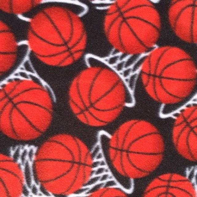 Basketball Hoops Allover Fleece Fabric